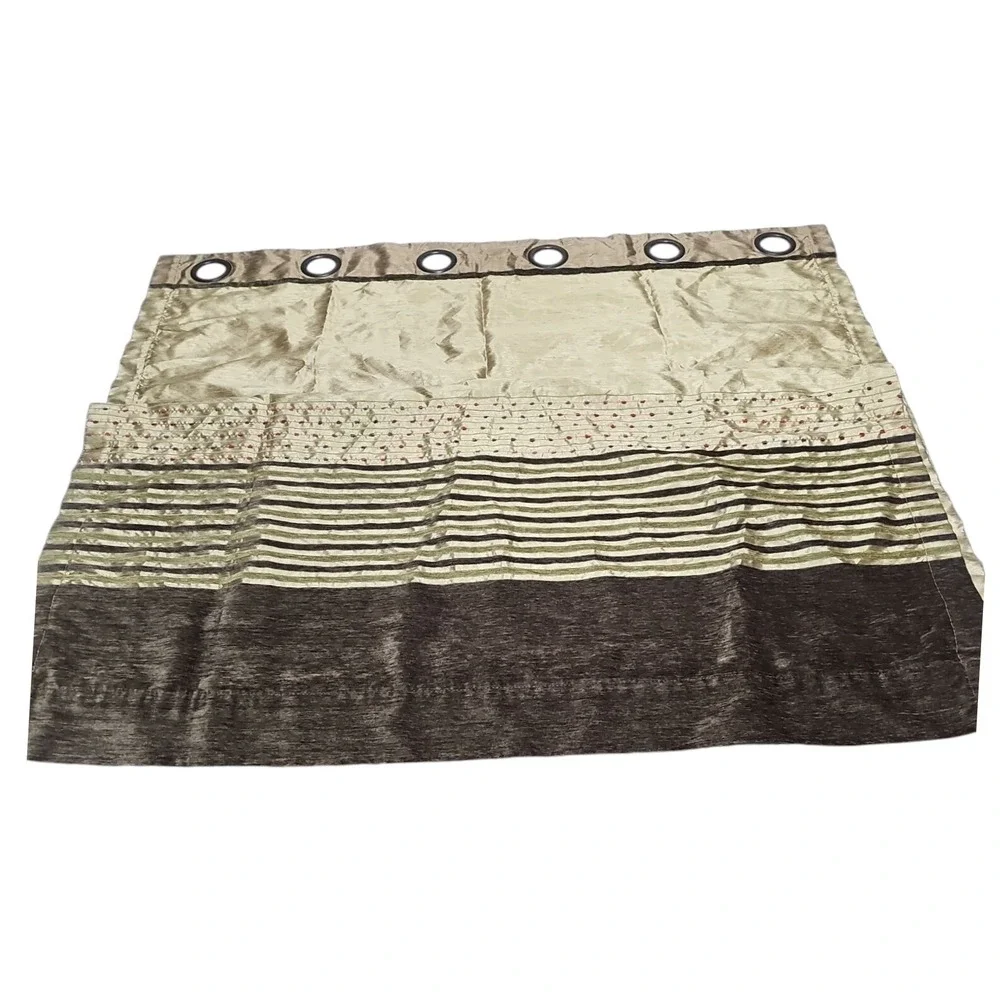 Studio JCP Studio Curtain Panel Grommet Striped Room Darkening Beige Brown 52x40